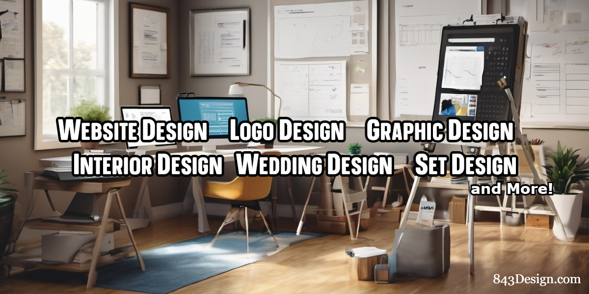 Website Design, Logo Design, Graphic Design, Interior Design, Wedding Design, Set Design